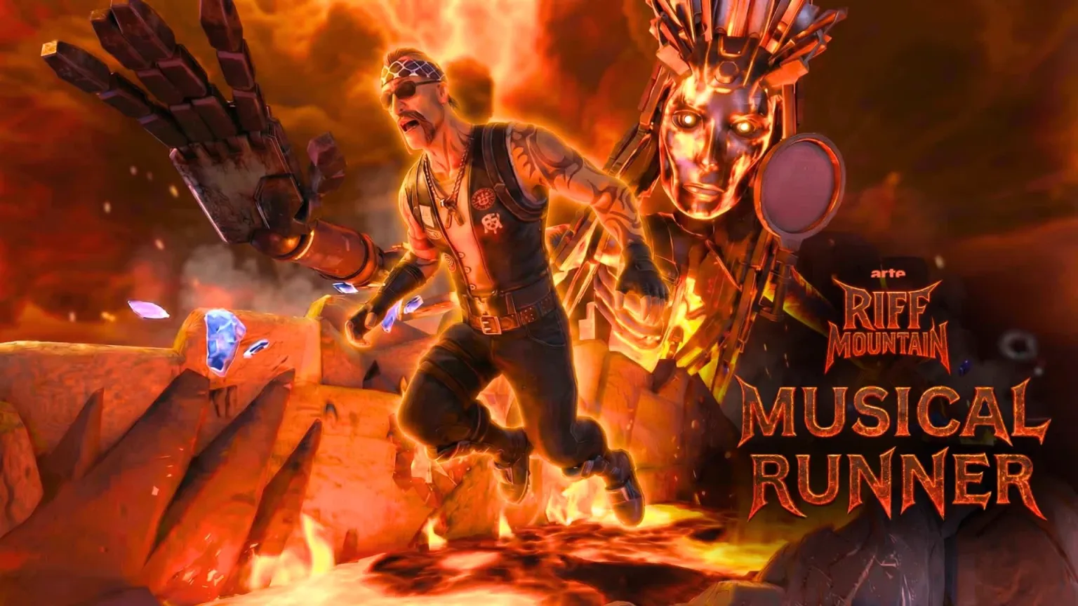 The musical runner of ARTE Riff Mountain